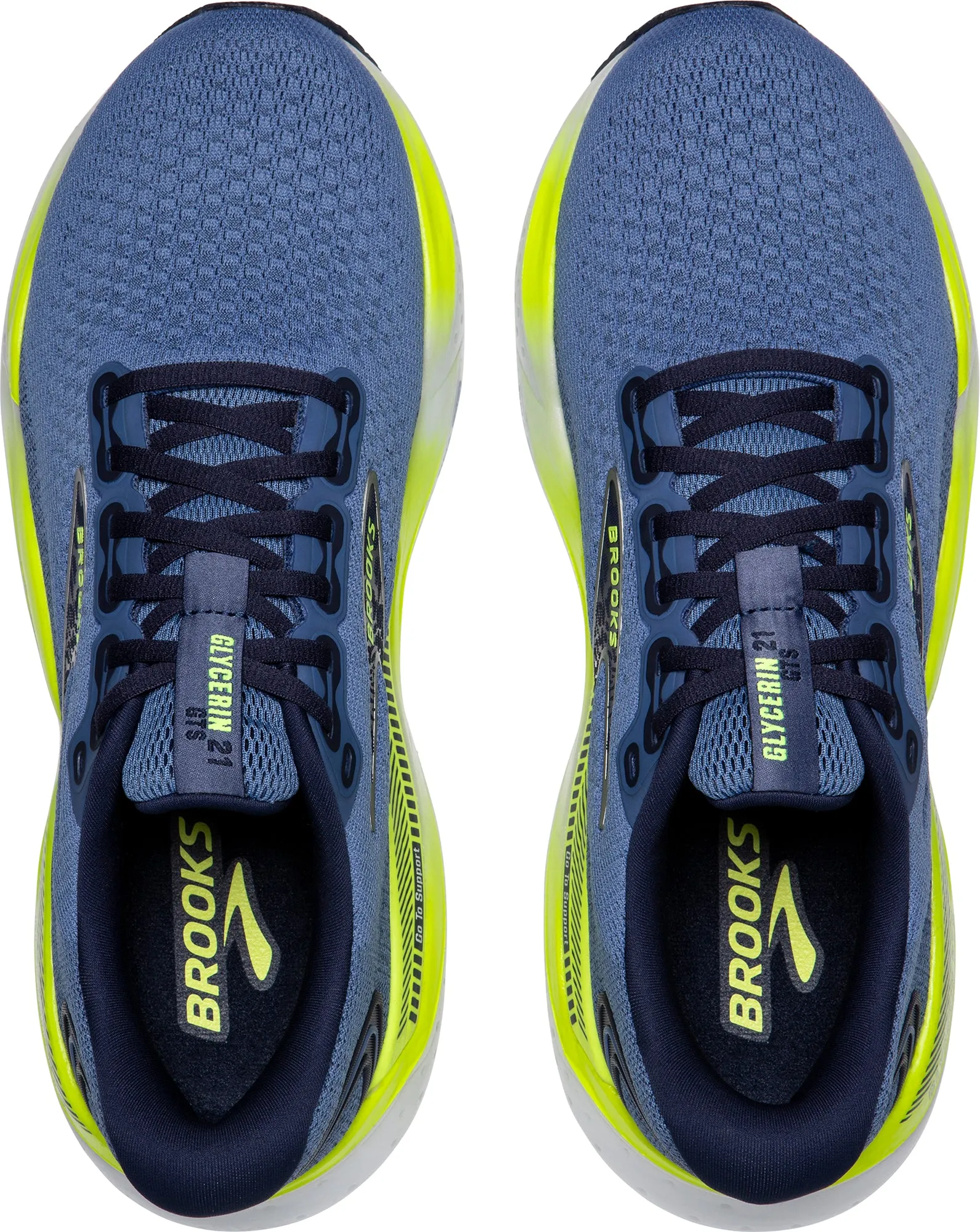 Shoes Brooks Brooks Glycerin GTS 21 Mens Running Shoes - Blue