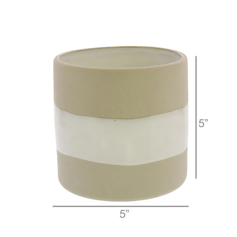 Shore Ceramic Cylinder Vase - Sm