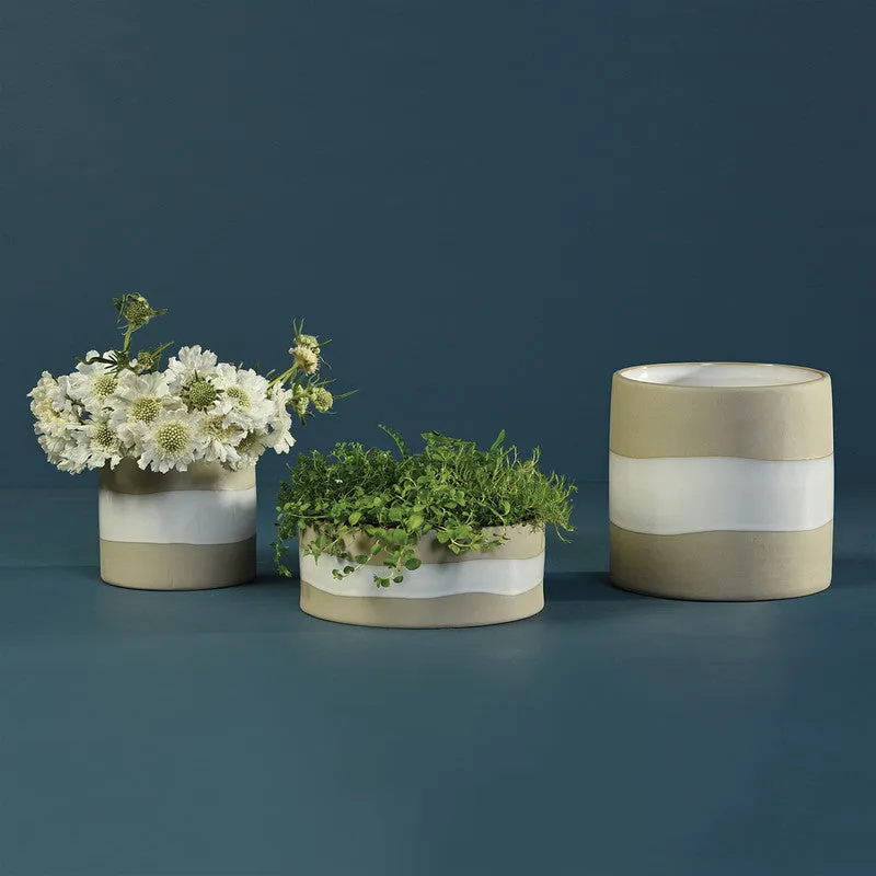 Shore Ceramic Cylinder Vase - Sm