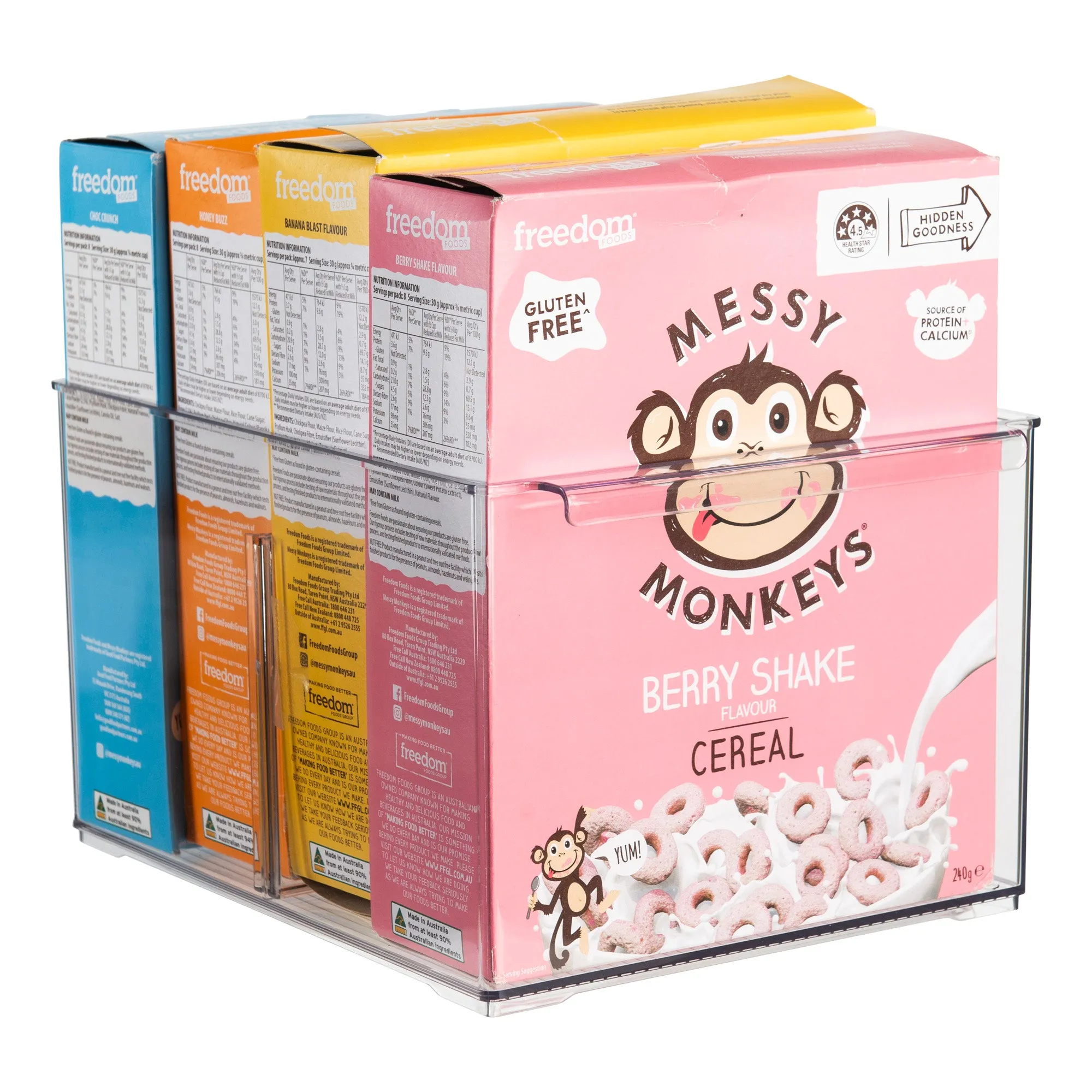 SHORT Stackable Pantry Storage Container 6 Pack
