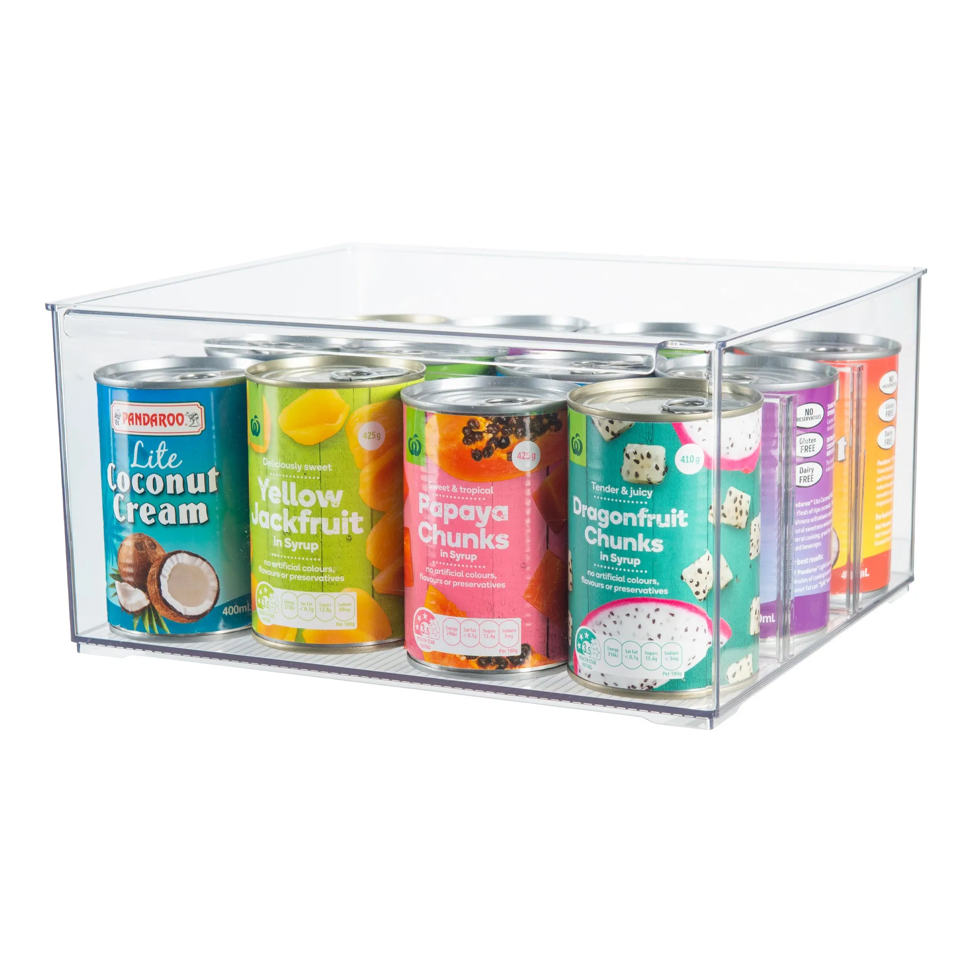 SHORT Stackable Pantry Storage Container 6 Pack