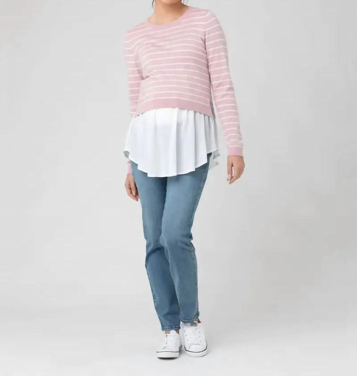 Sia Nursing Knit In Dusty Pink