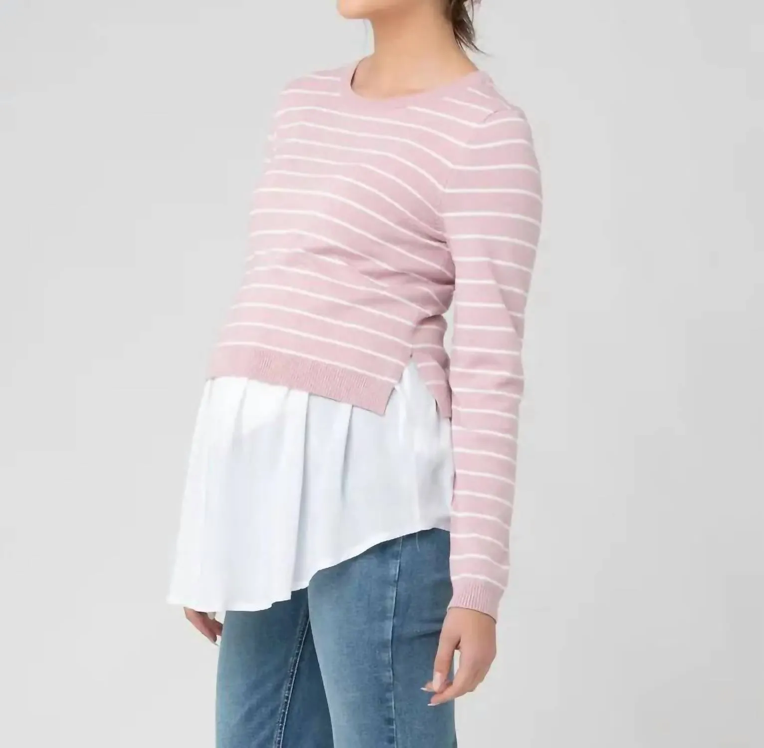 Sia Nursing Knit In Dusty Pink