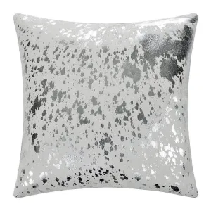 Silver Acid Wash Cowhide Pillow storage cart, utility cart