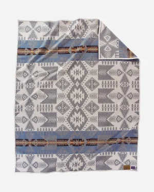 Silver Bark Pendleton Blanket bookcase, standing shelf