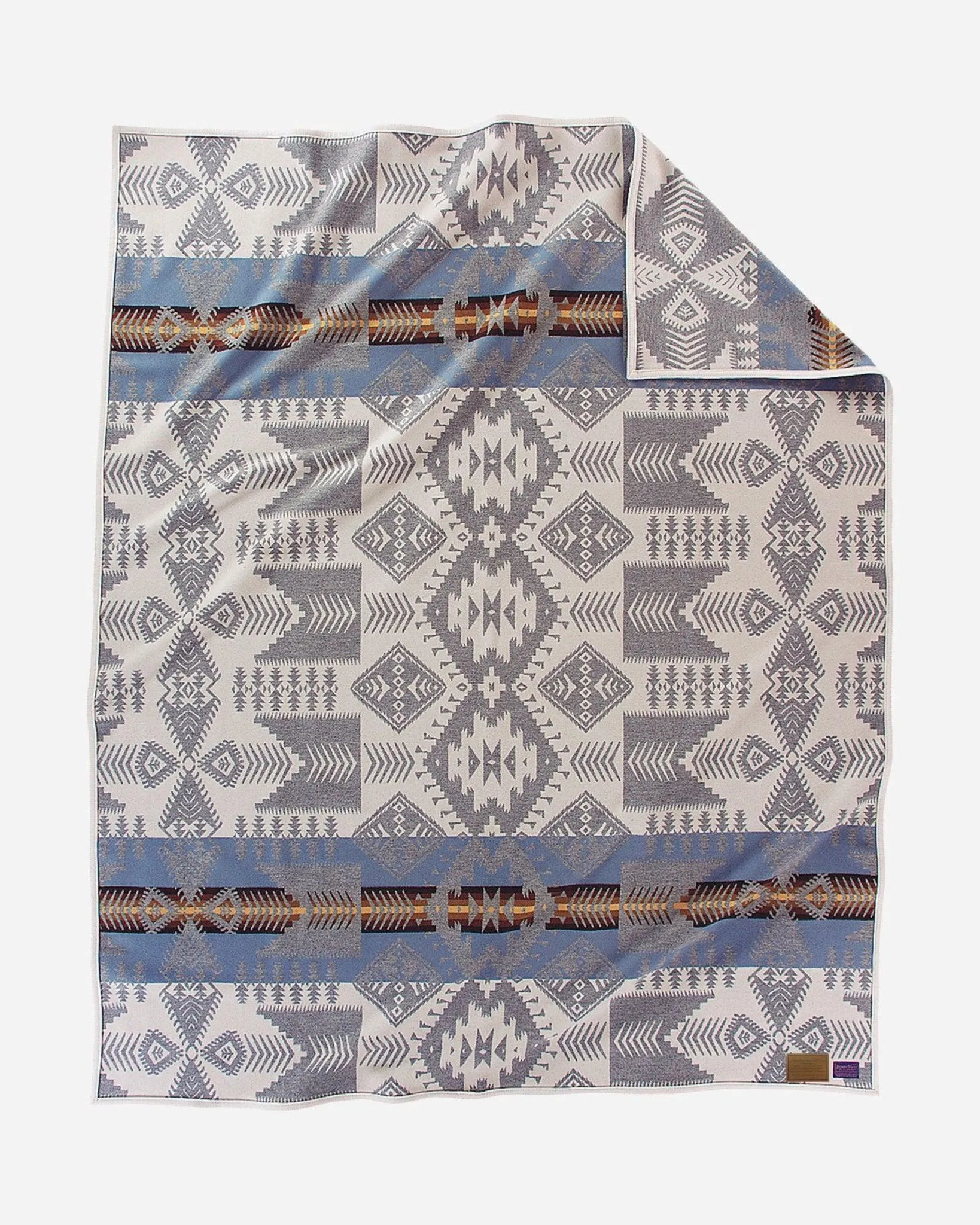 Silver Bark Pendleton Blanket bookcase, standing shelf