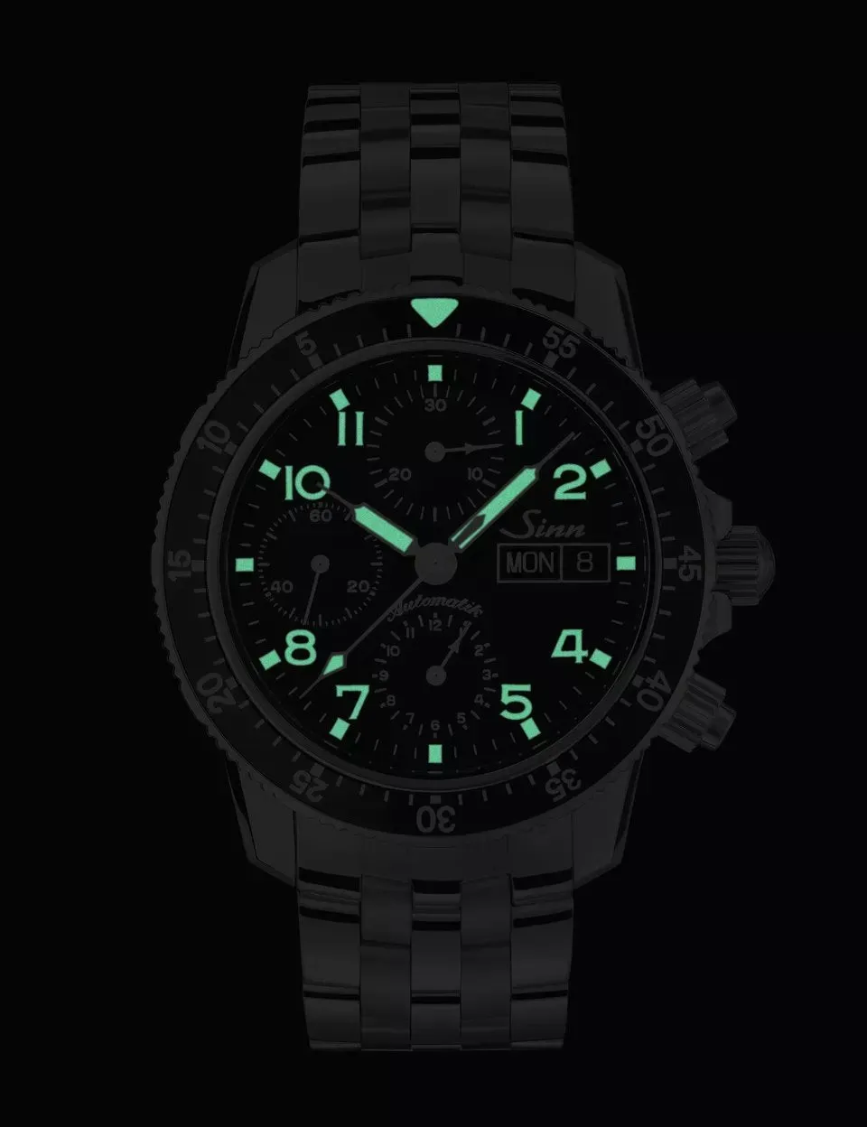 Sinn Watches Sinn 103 St Sa Flieger Chronograph Aligator Leather Watch