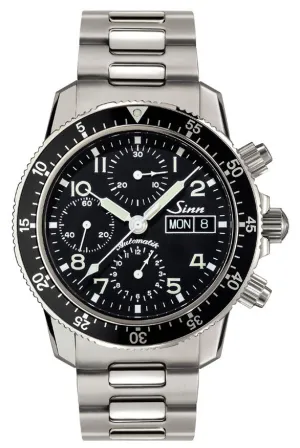 Sinn Watches Sinn 103 St Sa Flieger Chronograph H-Link Bracelet Watch