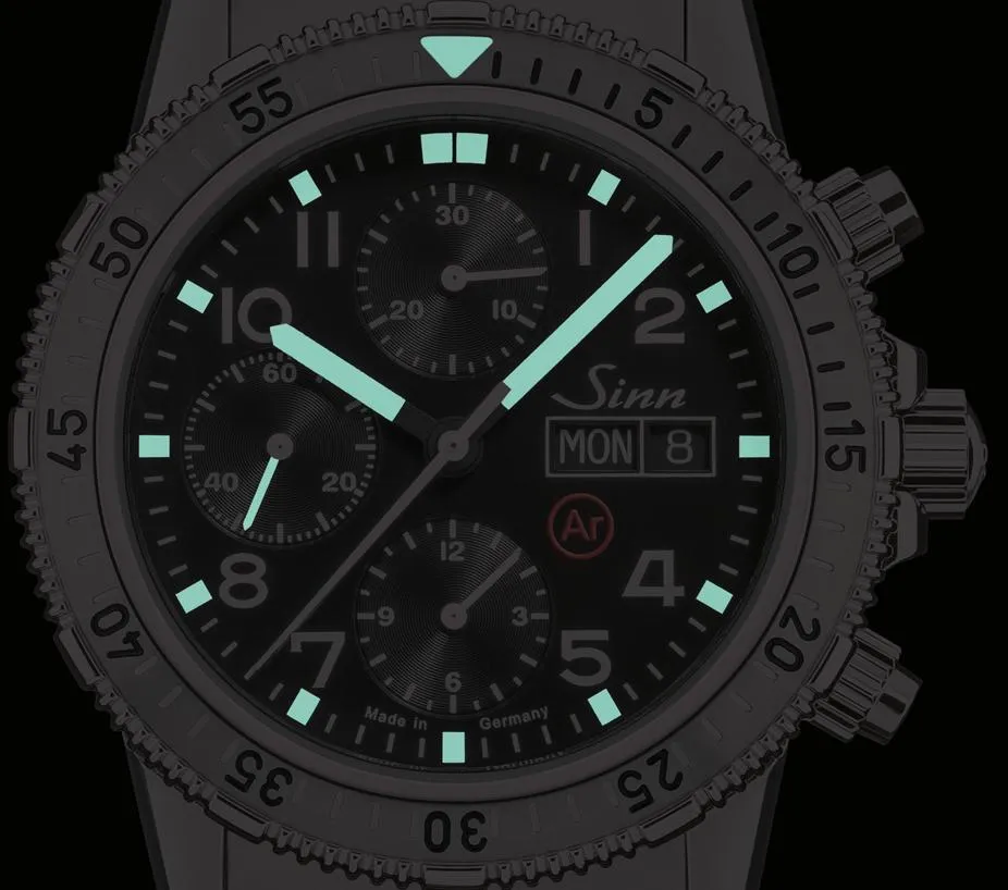 Sinn Watches Sinn 206 St Ar Vintage Black With Red Watch