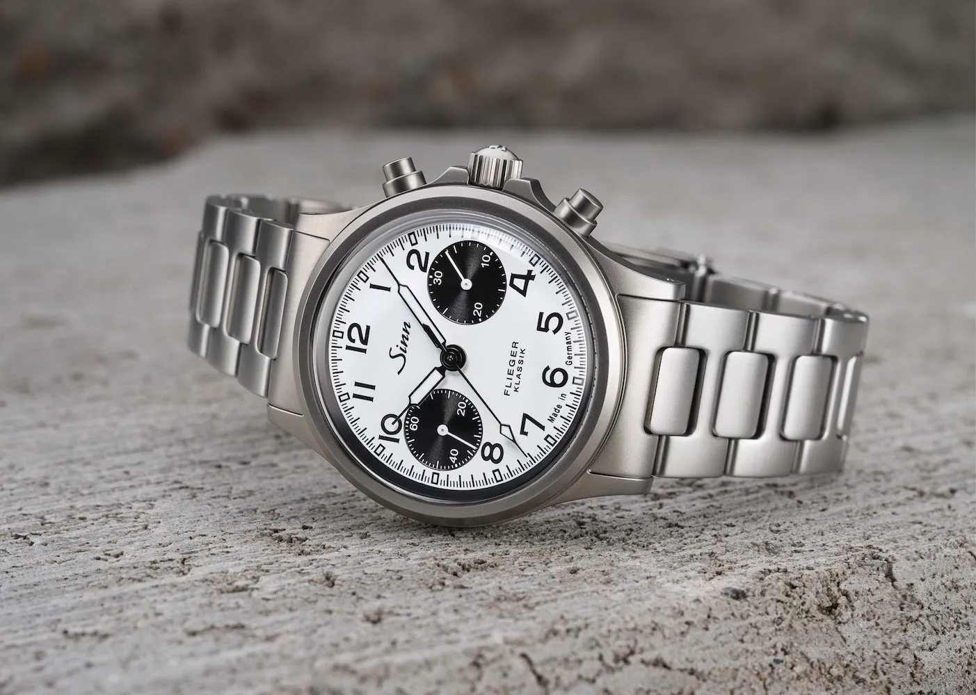 Sinn Watches Sinn 356 Pilot Classic W H-Link Bracelet Watch