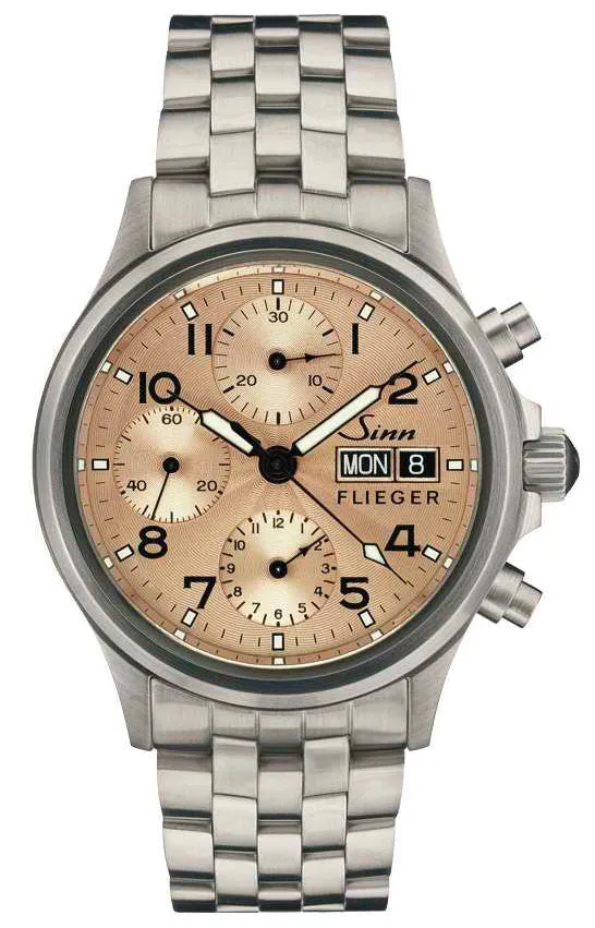 Sinn Watches Sinn 356 Sa Pilot II Fine Link Bracelet Watch