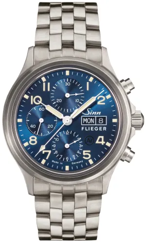 Sinn Watches Sinn 358 Sa Pilot B E Fine Link Bracelet Watch
