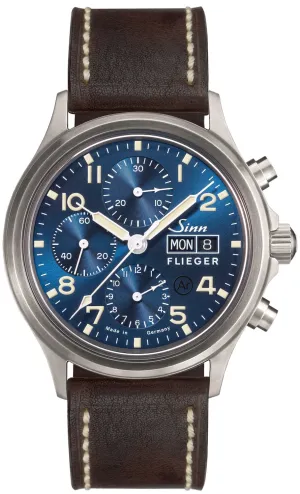 Sinn Watches Sinn 358 Sa Pilot B E Vintage Leather Dark Brown Watch