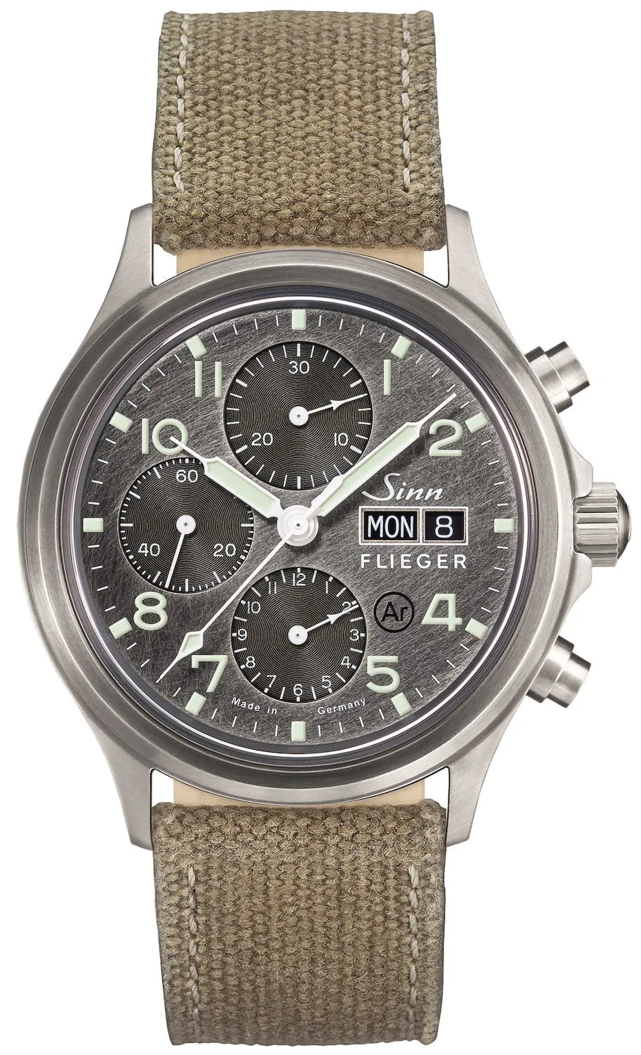 Sinn Watches Sinn 358 Sa Pilot DS Canvas Beige Watch