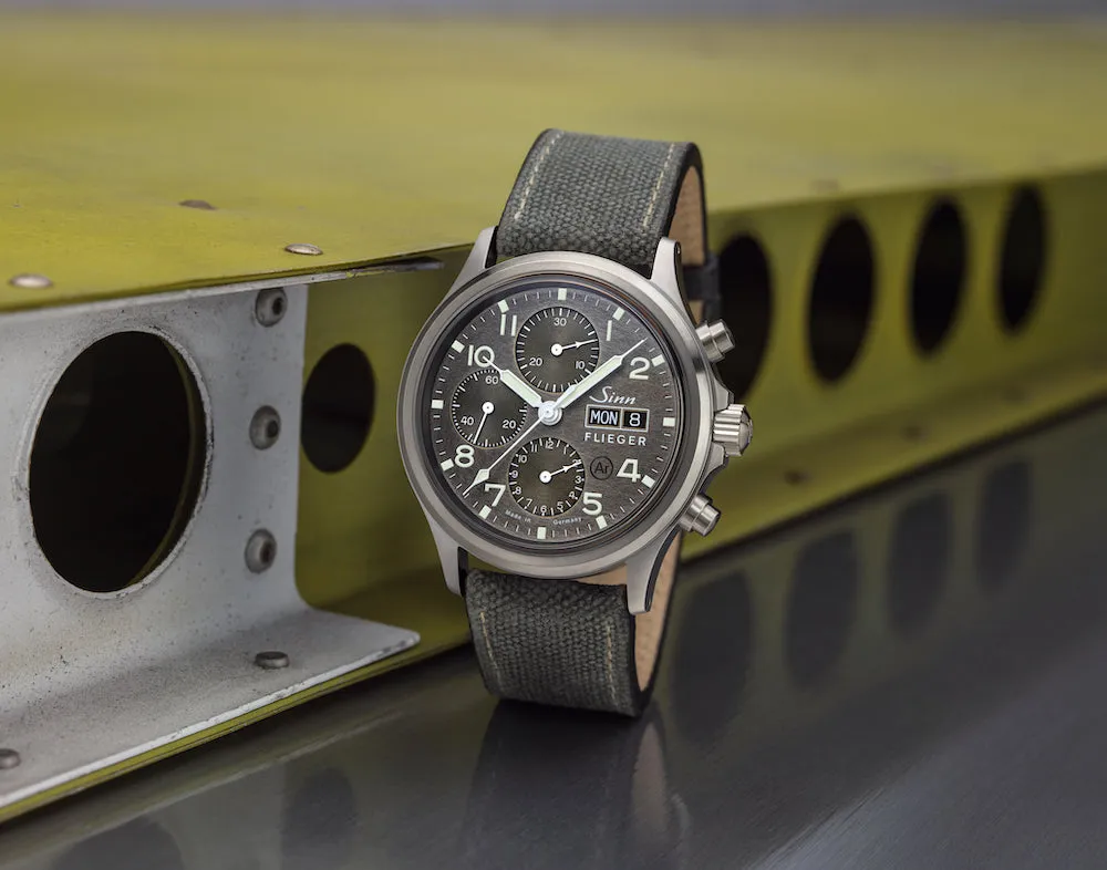 Sinn Watches Sinn 358 Sa Pilot DS Canvas Grey Watch