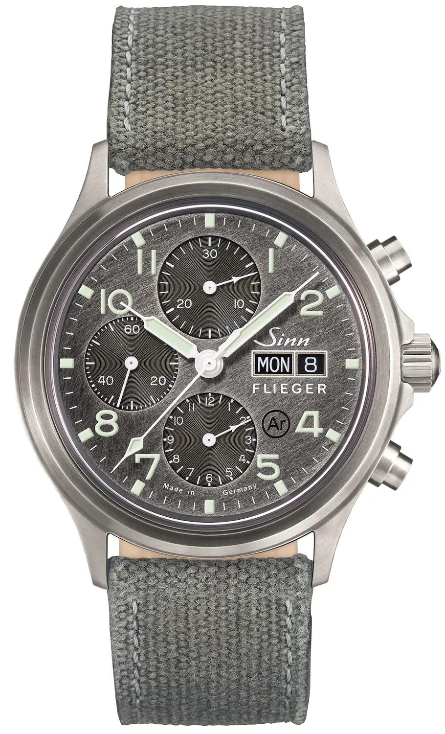 Sinn Watches Sinn 358 Sa Pilot DS Canvas Grey Watch