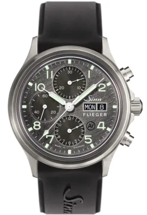Sinn Watches Sinn 358 Sa Pilot DS Silicone Black Watch