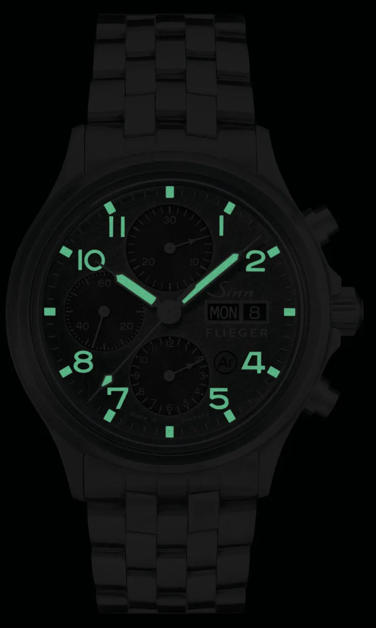 Sinn Watches Sinn 358 Sa Pilot DS Silicone Black Watch