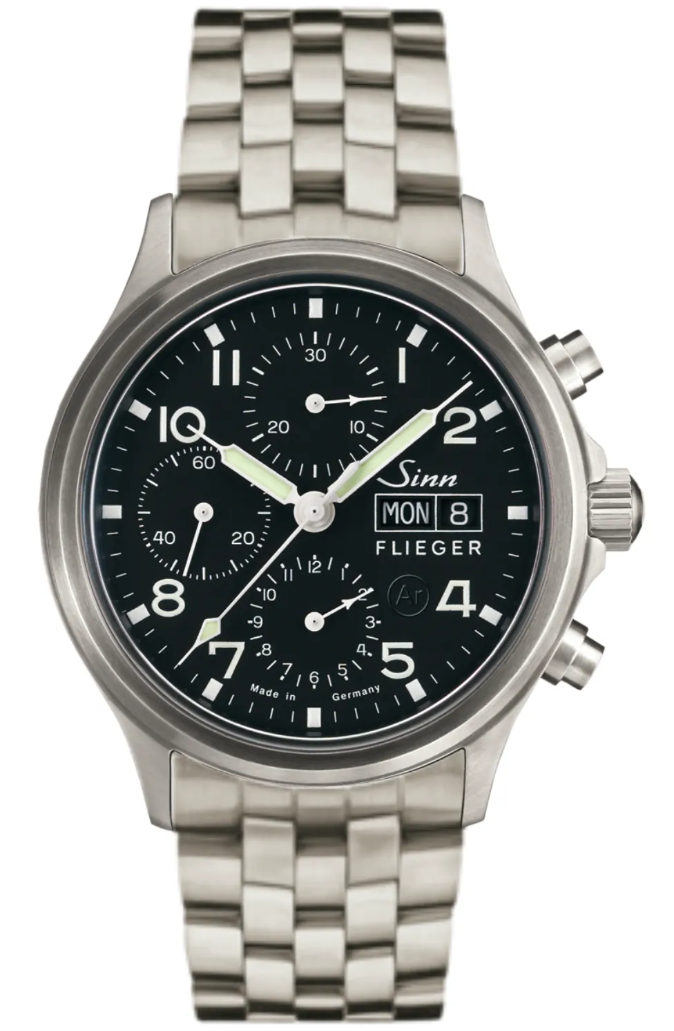 Sinn Watches Sinn 358 Sa Pilot Fine Link Bracelet Watch