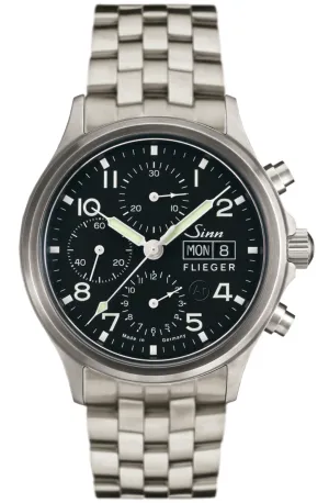 Sinn Watches Sinn 358 Sa Pilot Fine Link Bracelet Watch