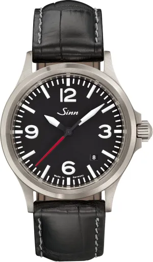Sinn Watches Sinn 556 A RS Black Cowhide Aligator Watch