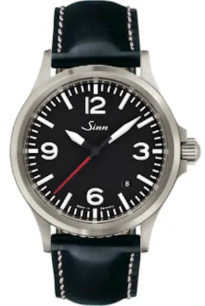 Sinn Watches Sinn 556 A RS Black Cowhide Leather Watch
