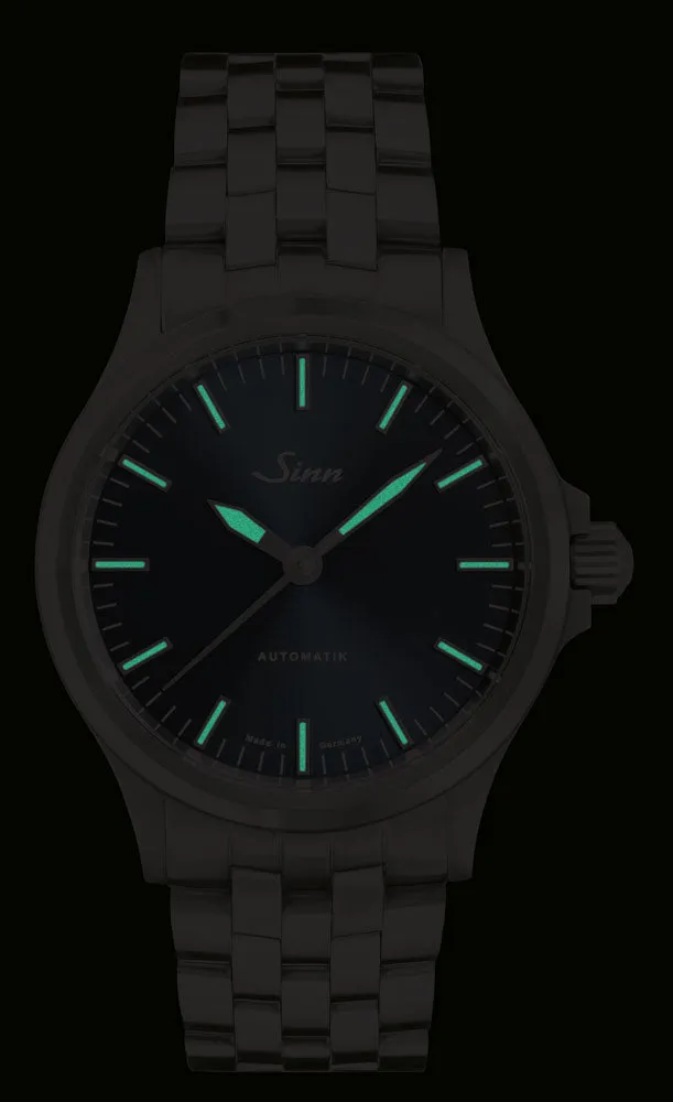 Sinn Watches Sinn 556 I B Blue Cowhide Strap Watch