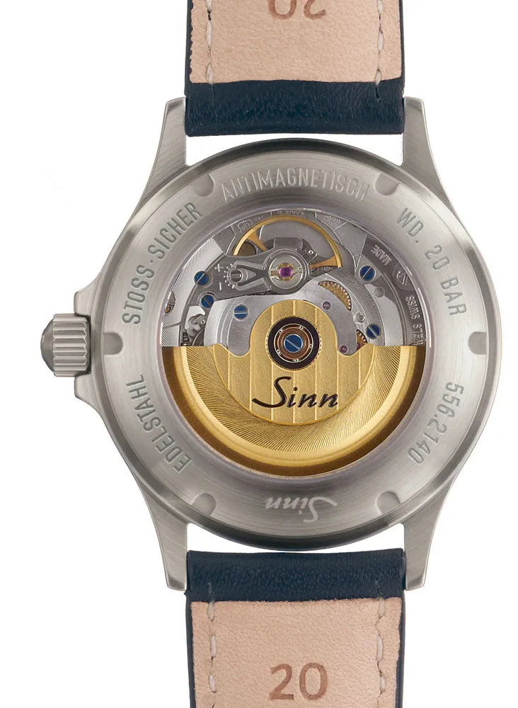 Sinn Watches Sinn 556 I B Blue Cowhide Strap Watch