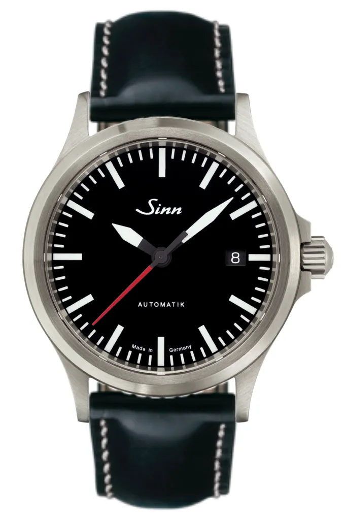 Sinn Watches Sinn 556 I RS Cowhide Black Contrasting Seam White Watch