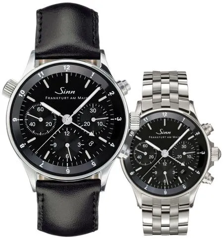 Sinn Watches Sinn 6000 Finance Center Bracelet-Leather Watch