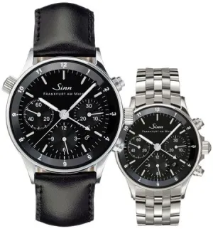 Sinn Watches Sinn 6000 Finance Center Bracelet-Leather Watch