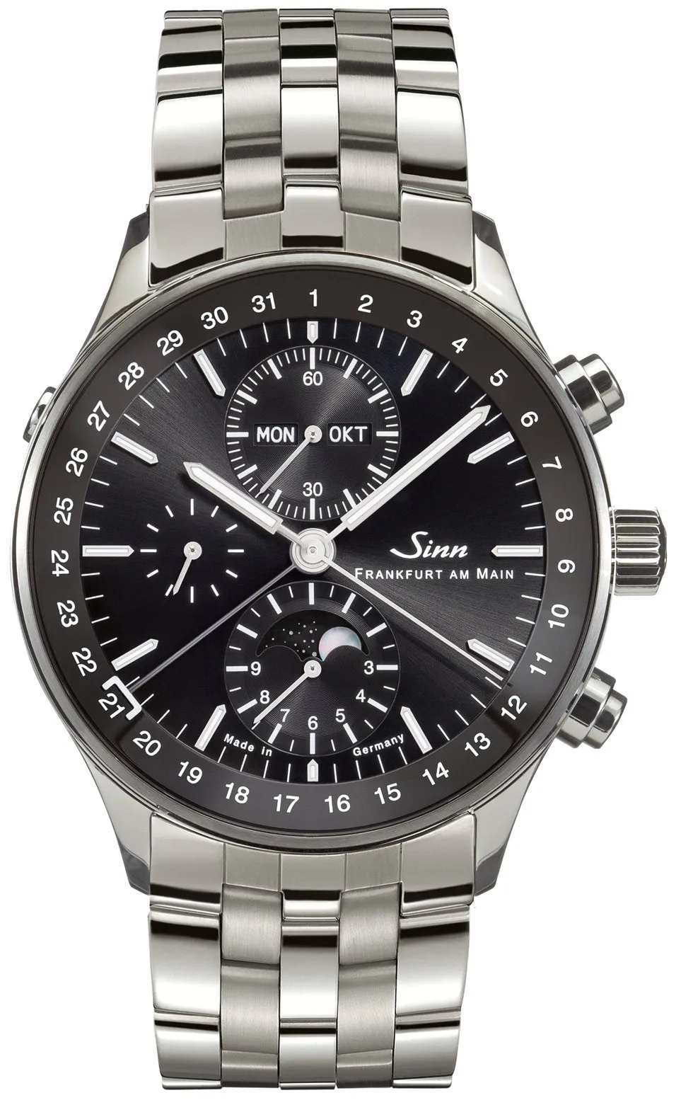 Sinn Watches Sinn 6012 Frankfurt Financial District Fine Link Bracelet Watch