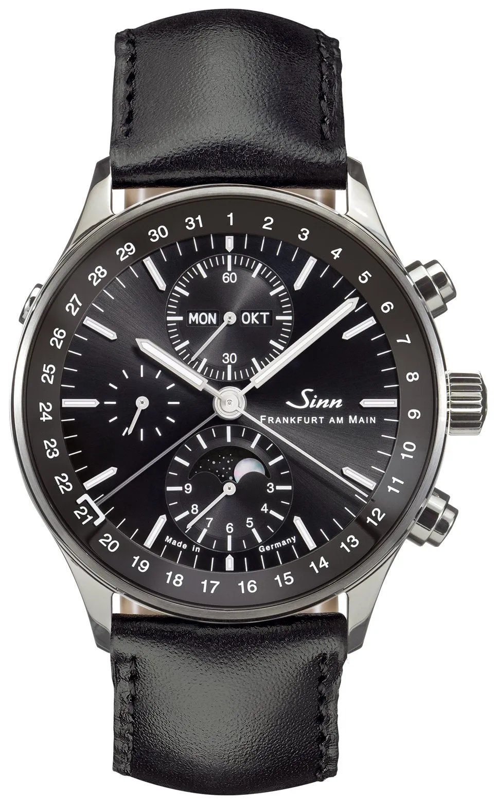 Sinn Watches Sinn 6012 Frankfurt Financial District Leather Black Watch