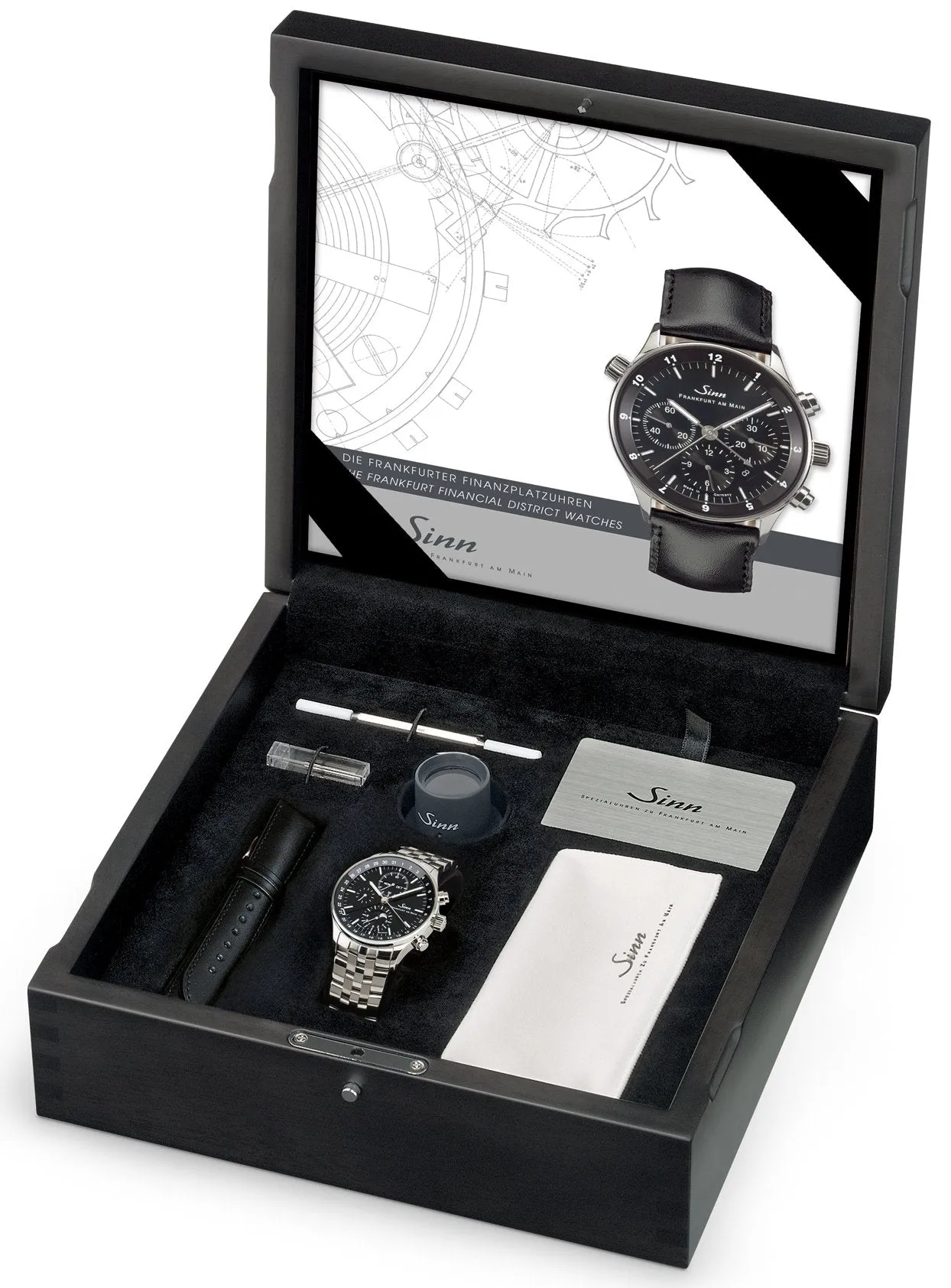 Sinn Watches Sinn 6012 Frankfurt Financial District Leather Black Watch