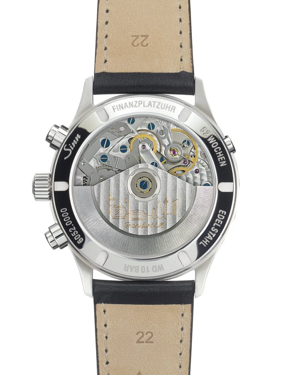 Sinn Watches Sinn 6052 Finance District Bracelet-Leather Watch