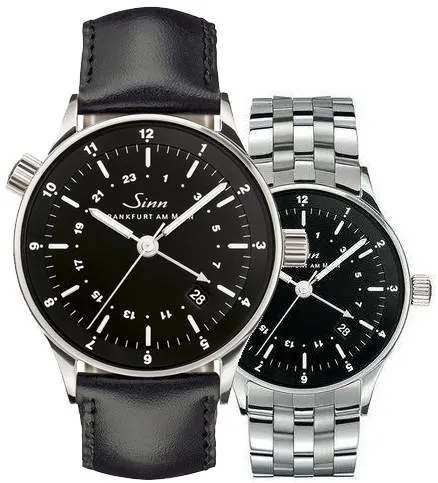 Sinn Watches Sinn 6060 Finance District Bracelet-Leather Watch