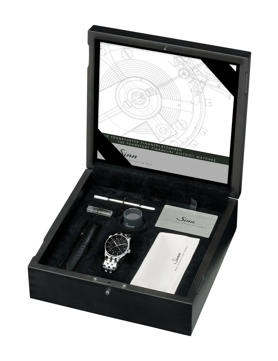 Sinn Watches Sinn 6060 Finance District Bracelet-Leather Watch