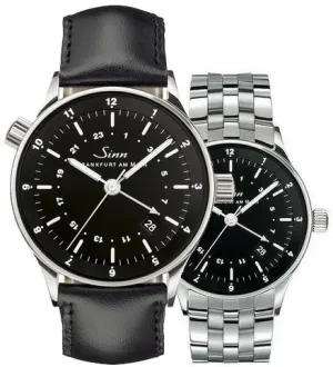 Sinn Watches Sinn 6060 Finance District Bracelet-Leather Watch