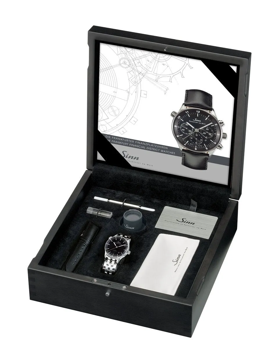 Sinn Watches Sinn 6068 Frankfurt Financial District Bracelet-Leather Watch