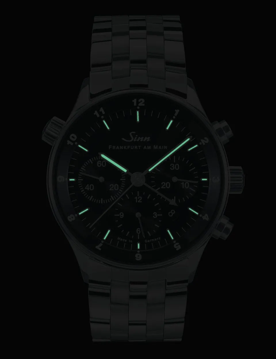 Sinn Watches Sinn 6099 Finance District Bracelet-Leather Watch