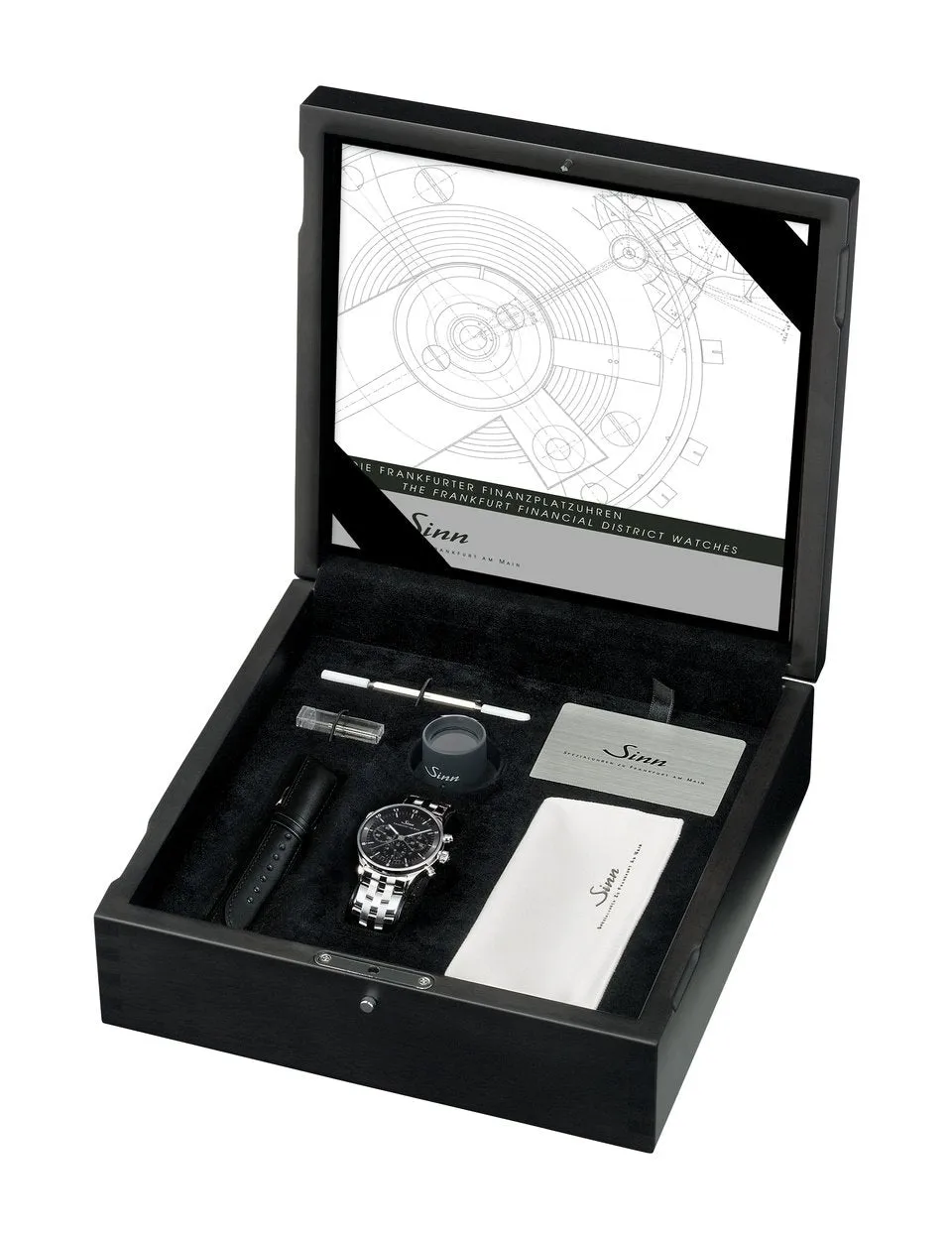 Sinn Watches Sinn 6099 Finance District Bracelet-Leather Watch