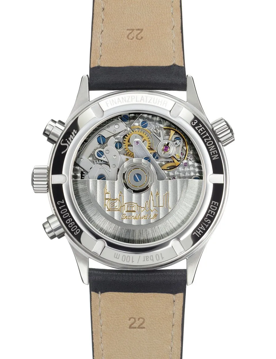 Sinn Watches Sinn 6099 Finance District Bracelet-Leather Watch