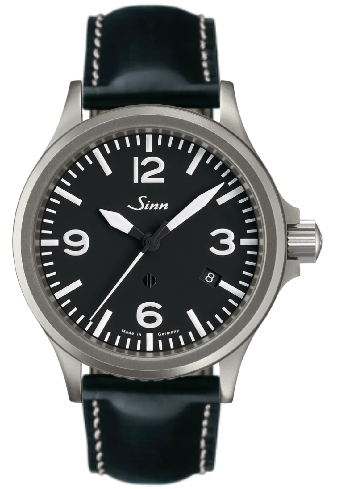 Sinn Watches Sinn 856 Leather With White Stitching Watch