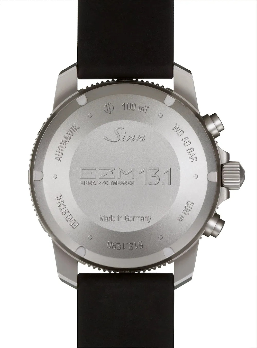 Sinn Watches Sinn EZM 13.1 Silicone Strap Pin Buckle Watch