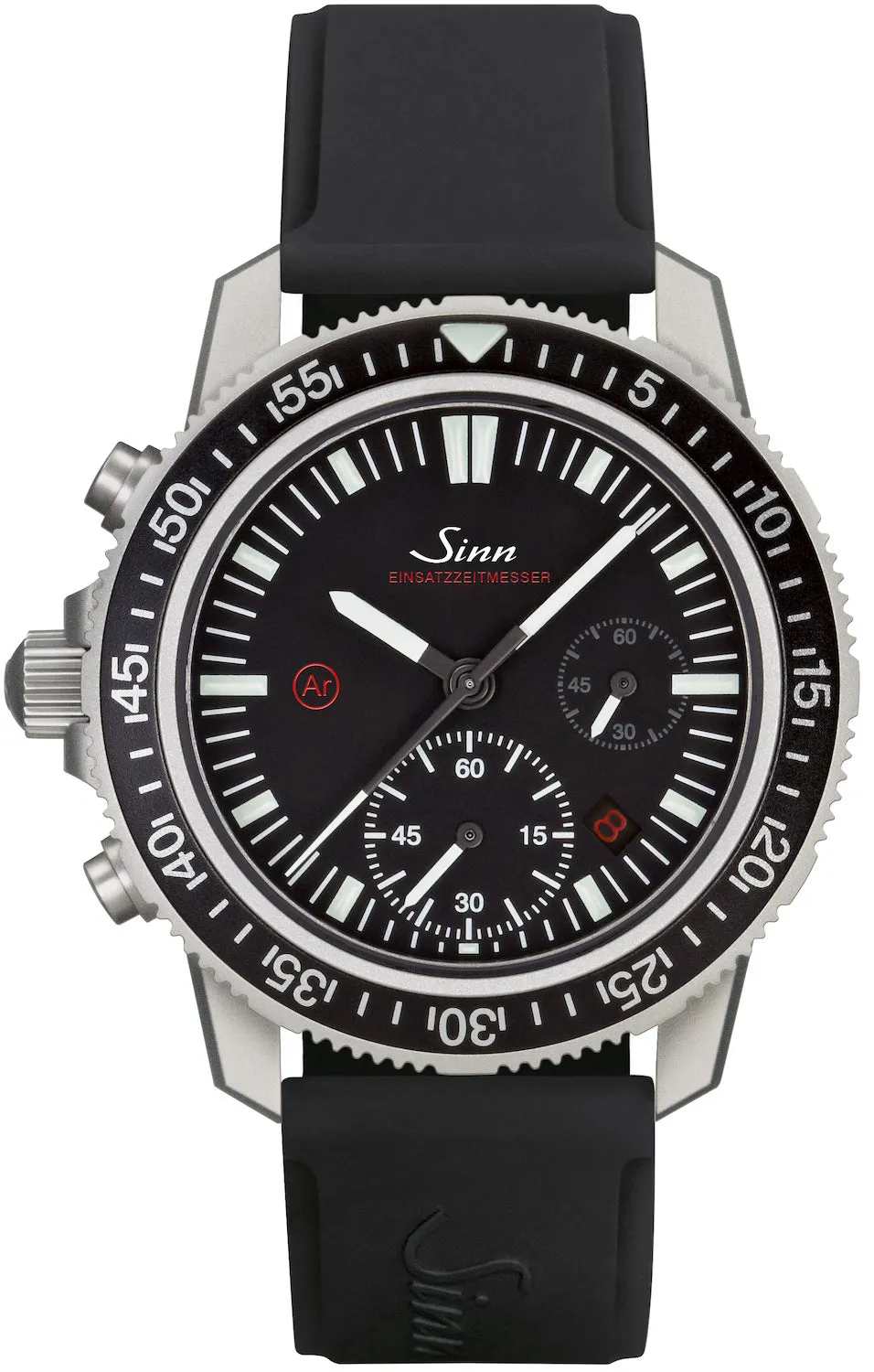 Sinn Watches Sinn EZM 13.1 Silicone Strap Pin Buckle Watch