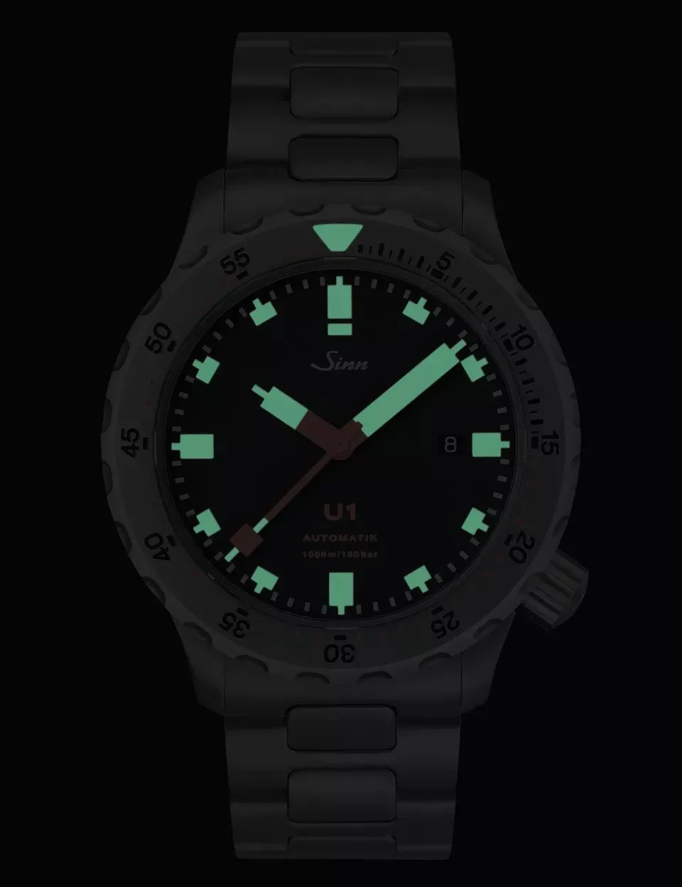 Sinn Watches Sinn U1 Tegiment H Link Bracelet Watch