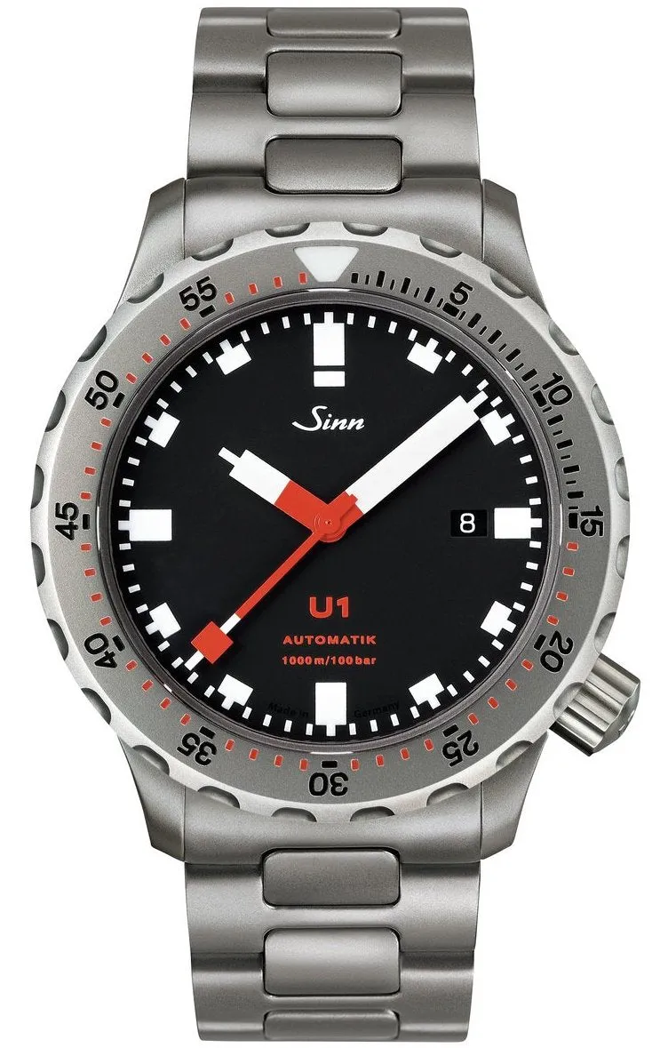 Sinn Watches Sinn U1 Tegiment H Link Bracelet Watch