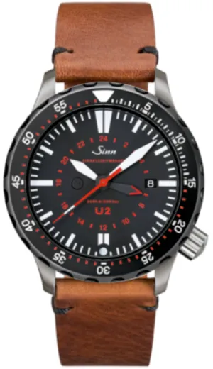 Sinn Watches Sinn U2 SDR EZM 5 Vintage Cowhide Brown Watch