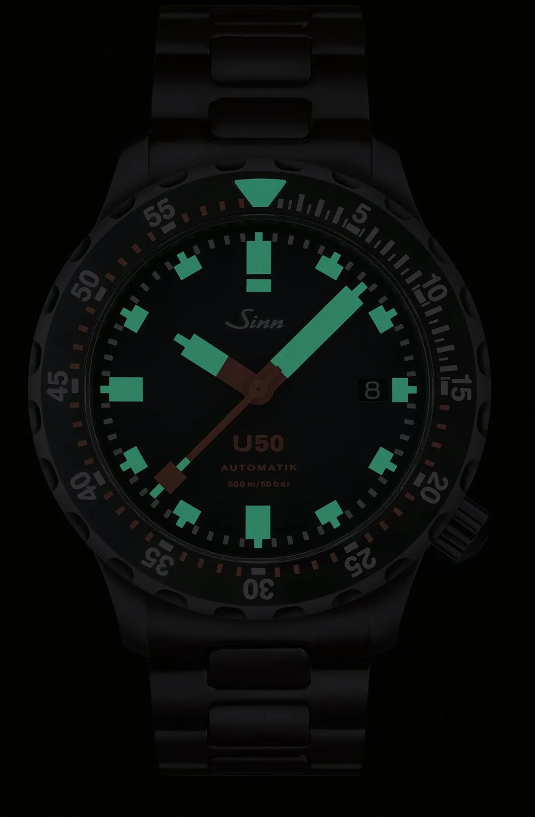 Sinn Watches Sinn U50 S H Link Bracelet PVD Watch