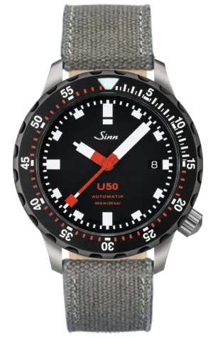 Sinn Watches Sinn U50 SDR Canvas Leather Grey Watch
